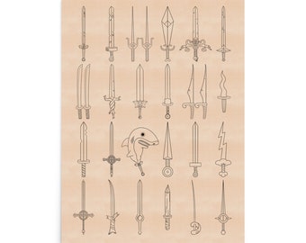 Adventure Time Sword Poster