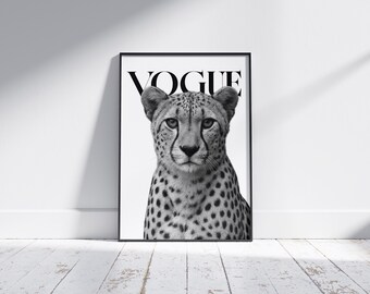 VOGUE Cheetah Print, Chic Home Decor (Digital Download)