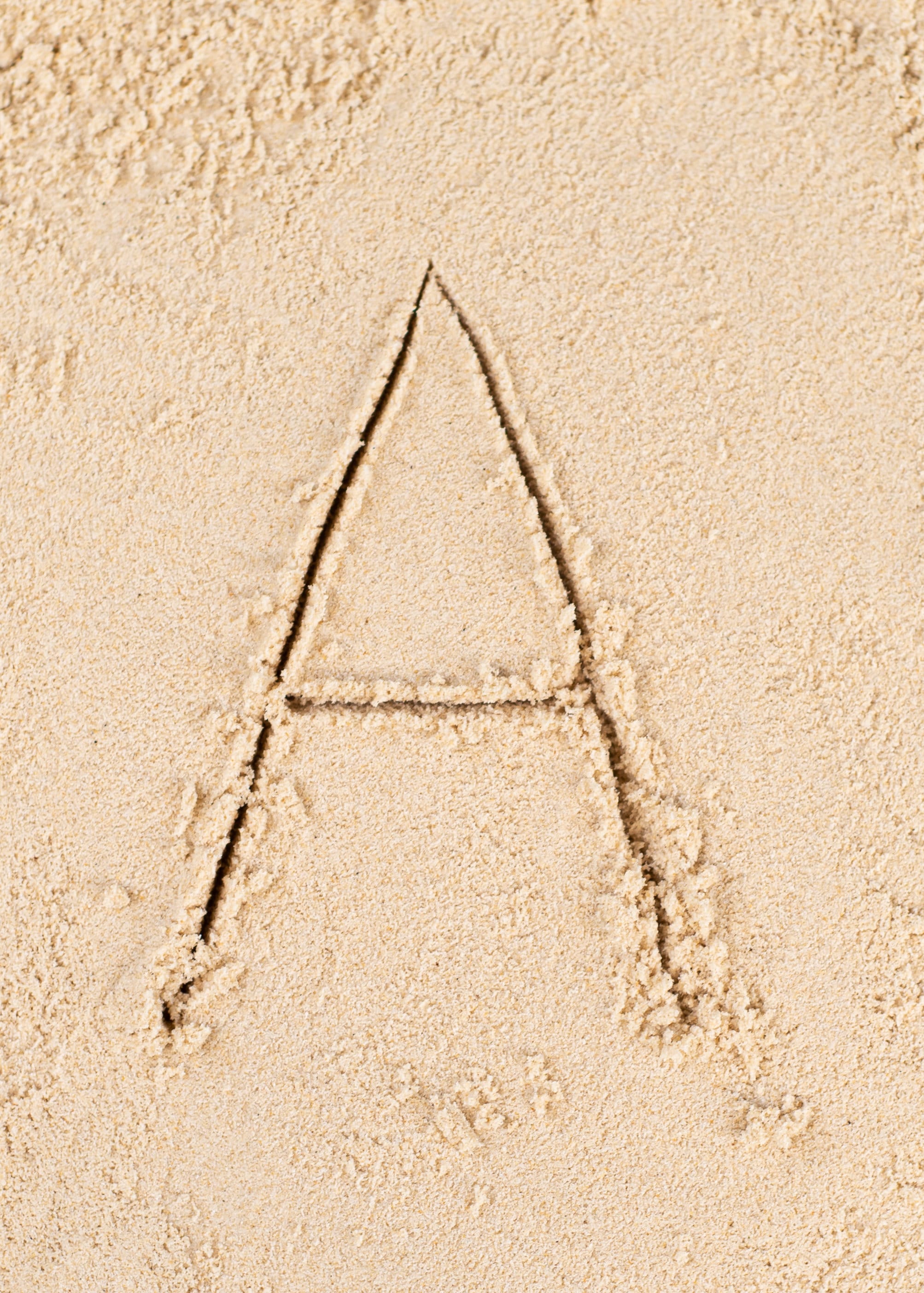 Alphabet Photos, Drawn in Sand, Capital Letters/uppercase, Pdf Download ...