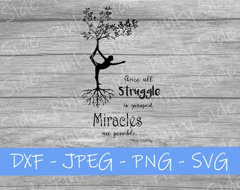 Inspirational Tree with Person I Yoga