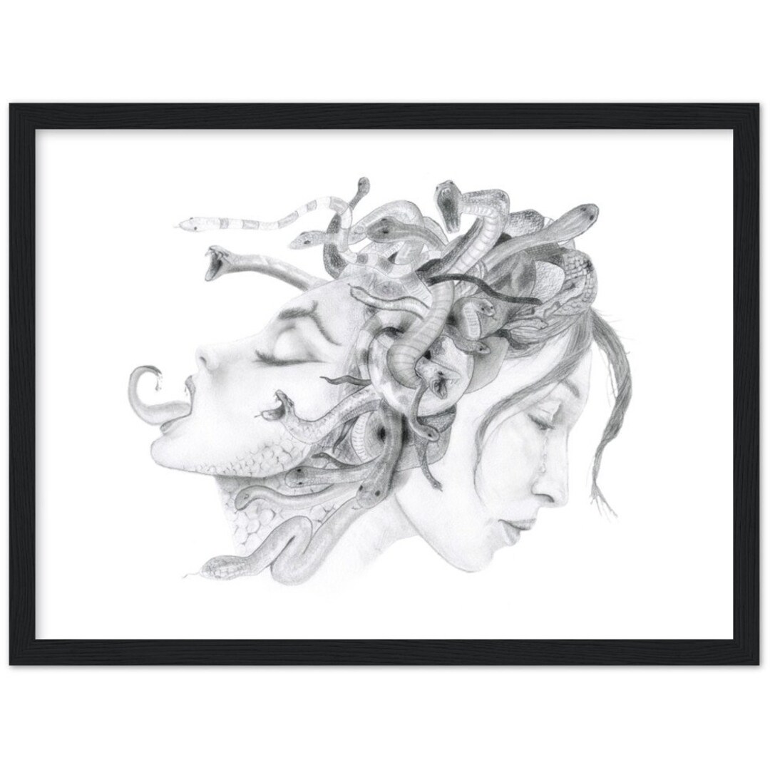 The Curse of Medusa (framed) - Greek Mythology - Etsy