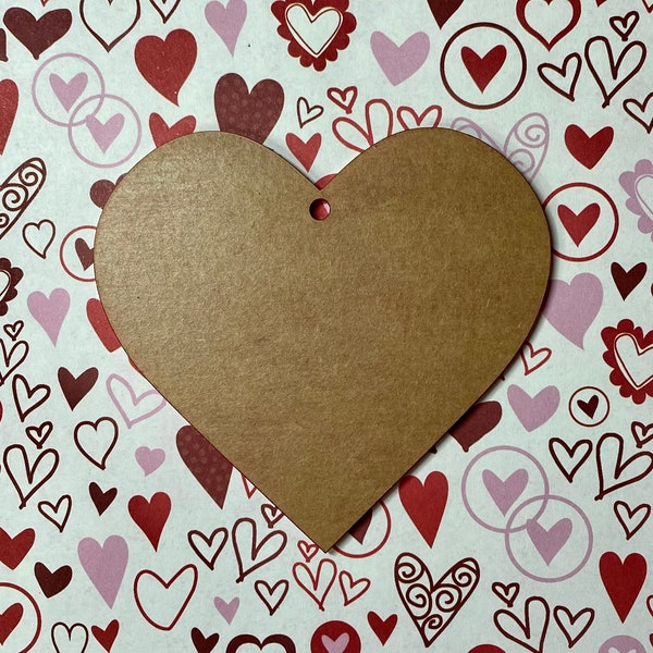 Heart Acrylic Blanks | Valentine Hearts | with or without holes