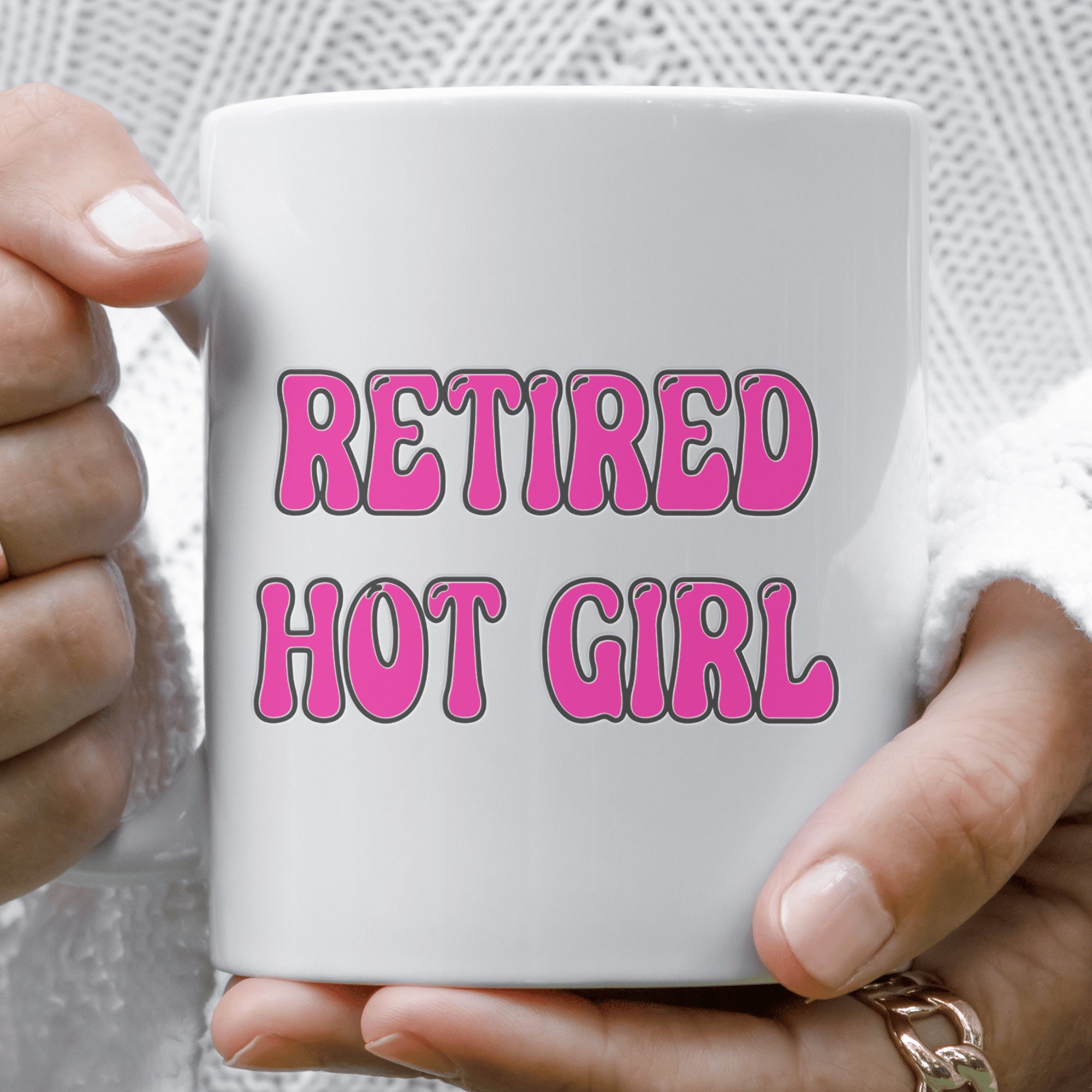 Retired Hot Girl Coffee Travel Mug
