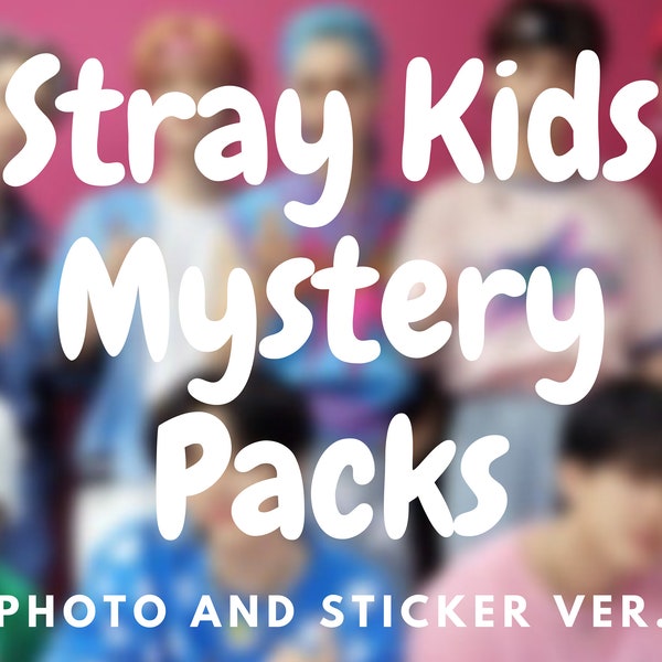 Stray Kids Mystery Pack | A Suprise Grab Bag of Photos, Photocards, Stickers of your SKZ Bias | 5 10 15 or 20 Items | Kpop Gifts Merchandise