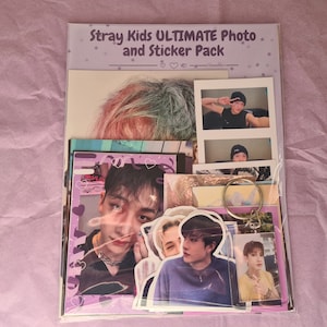 Stray Kids ULTIMATE Bias Photo and Sticker Pack | Photocards, holographic PCs, filmstrips, polcos and more of your SKZ Bias | KPOP Gifts
