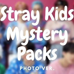 Stray Kids Mystery Pack | A Suprise Grab Bag of Photos, Photocards and More of your SKZ Bias | 5 10 15 or 20 Items | KPOP Gifts Merchandise