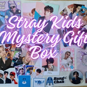 Boîte mystère SKZ pour photos et autocollants Stray Kids | Sac à main | Cartes photo Polaroids Polcos Porte-clés | Cadeaux et marchandises KPOP