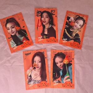 Itzy Halloween Polcos | Polaroids Decorados | Presentes e produtos Kpop