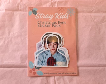 Stray Kids Christmas EveL Sticker Pack 8 Pieces | KPOP Gifts and Merchandise