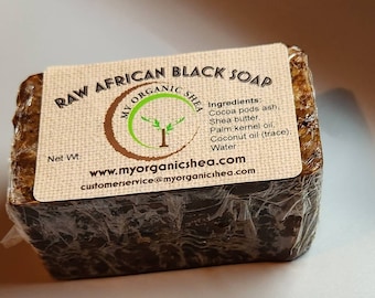 Jabón negro africano crudo (8 oz)
