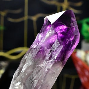 Amethyst Dragon Tooth 7&quot; Stem Root Wand Bahia - Grade A