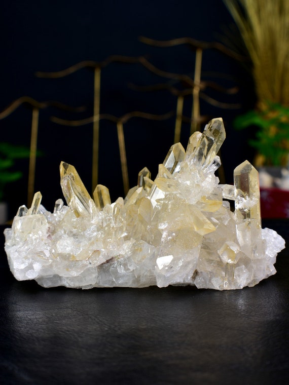 Tangerine Golden Healer Quartz Cluster 10.58oz Crystal Mineral Specimen AAQ