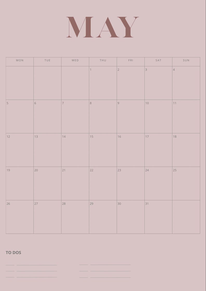 Annual Calendar 2026 - Etsy Canada