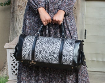 Bolsa de viaje kilim marroquí para mujeres y hombres, regalo Kilim Weekender Bag para ella, regalo para él