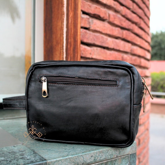 Borse Per Toilette Borse Toilette Uomo Oxford 22x7x16cm, Nero