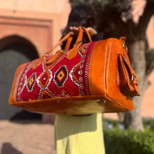 Marokkanische Kelim-Reisetasche, Teppichtasche, Wochenendtasche für Damen, Boho-Western-Reisetasche, Teppich-Reisetasche, Kelim-Reisetaschen.