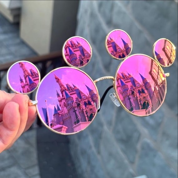 Mickey Sunglasses - Bright Pink Mirror - Etsy display picture 3