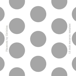 1.5 inch macaron circle printable template
