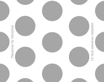 1.5 inch macaron circle printable template