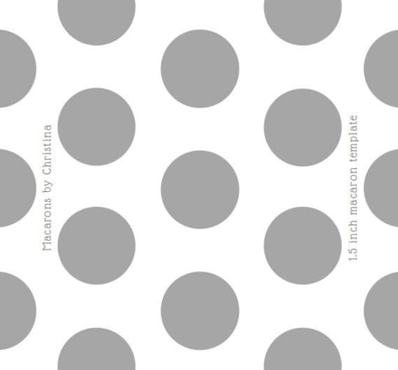 1.5 Inch Macaron Circle Printable Template Etsy Australia