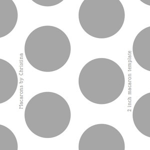 2 inch macaron circle printable template