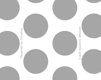 2 inch macaron circle printable template