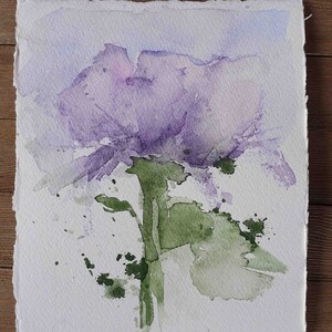 Vibrant Colorful Loose Abstract Florals Original Watercolor Painting by TL Aley - Floral - Watercolour Art Paper Pastels