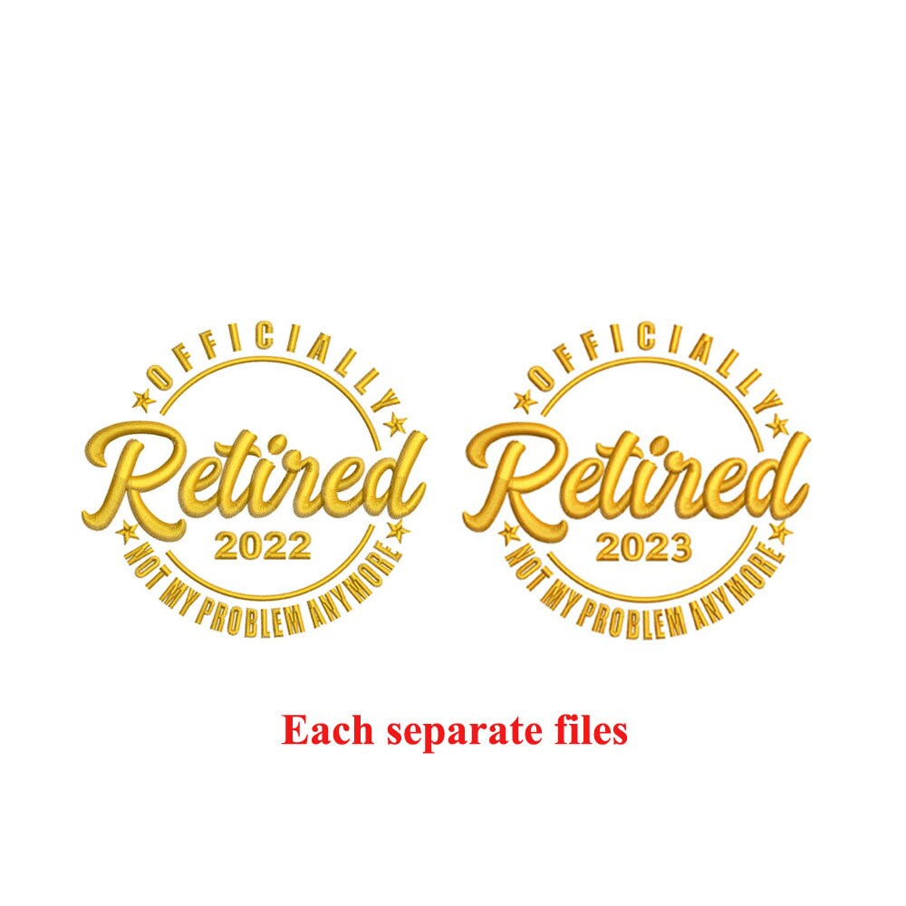 Retried Officially Machine Embroidery Design / Retired Gift / Not My