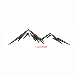 Mountain Machine embroidery design / Plain Mountain / Adventure Mountain