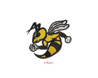 Hornet Strong Bee Maschinenstickerei / Strong Bee / Biene / Vier Größen