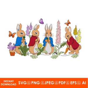 Fichiers SVG Circuit Peter lapin lapin de Pâques | Lapin de Pâques | PNG