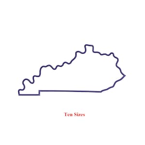 kentucky applique  Map machine embroidery design / US State / Applique map