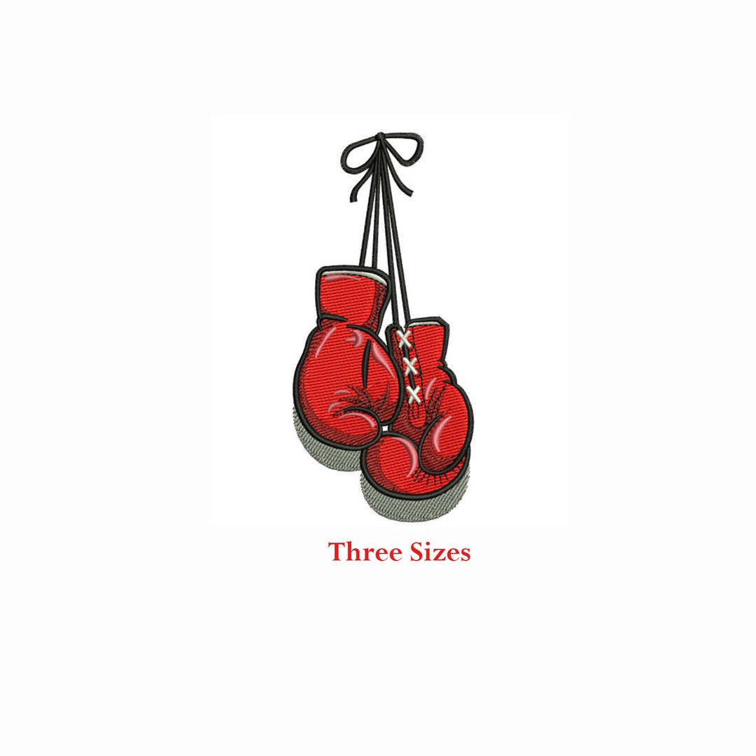 Boxing Gloves Machine Embrodiery Design / Sports Lovers / Kick Boxing