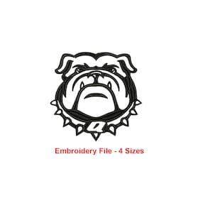 Bull Dog Machine Embroidery Design / Dog / Pet / Lovers / Bull dog