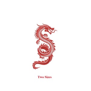 Dragon Machine Embroidery Design / Red Dragon