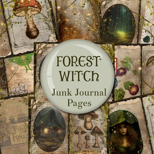 Forest Witch Junk Journal Pages