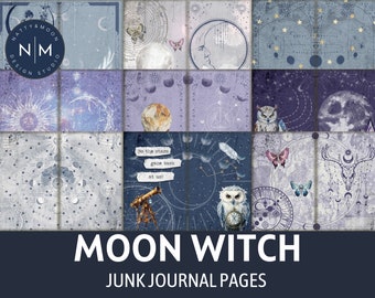 Junk Journal, Moon Witch Seiten