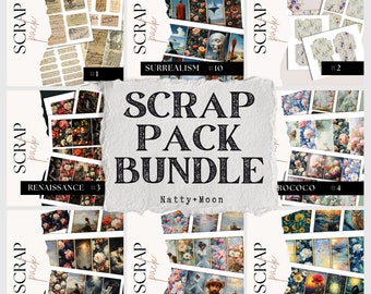 Junk Journal, Scrap Pack Bundle, Junk Journal, Embellishments, Junk Journal Kit, Scrapbook Kit, Journaling Supplies, PRINTABLES,  Ephemera