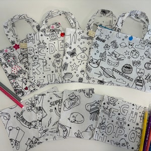 Le p’tit sac a colorier et sa feuille