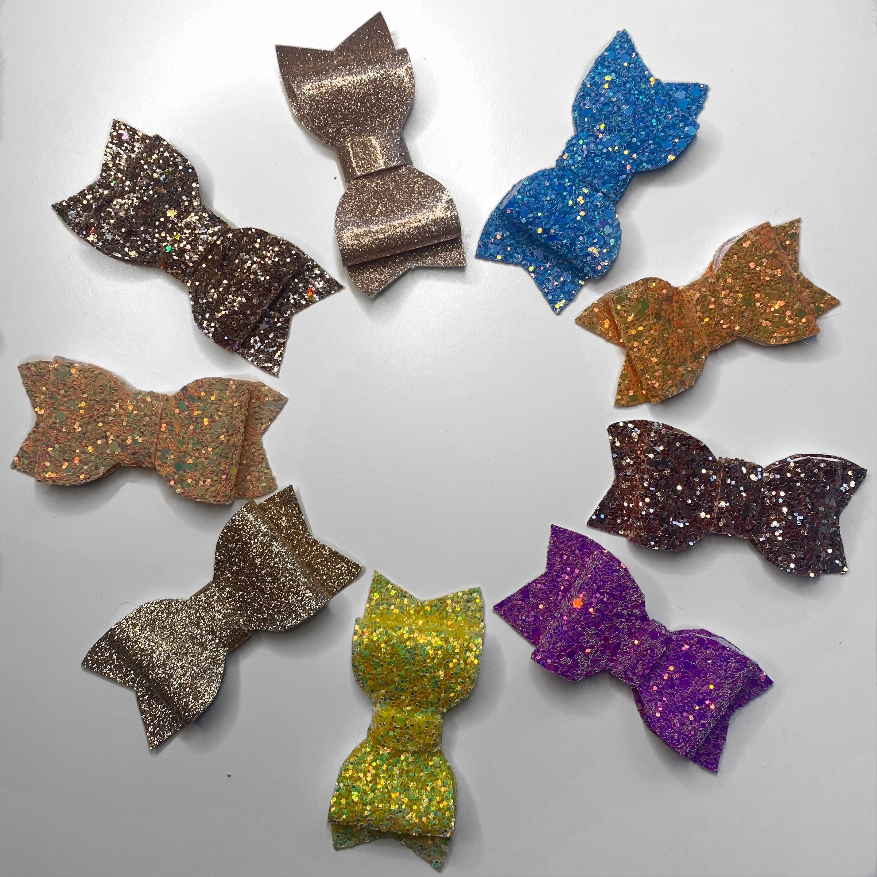 Glitter hair bowspretty hairsmall giftlittle Etsy