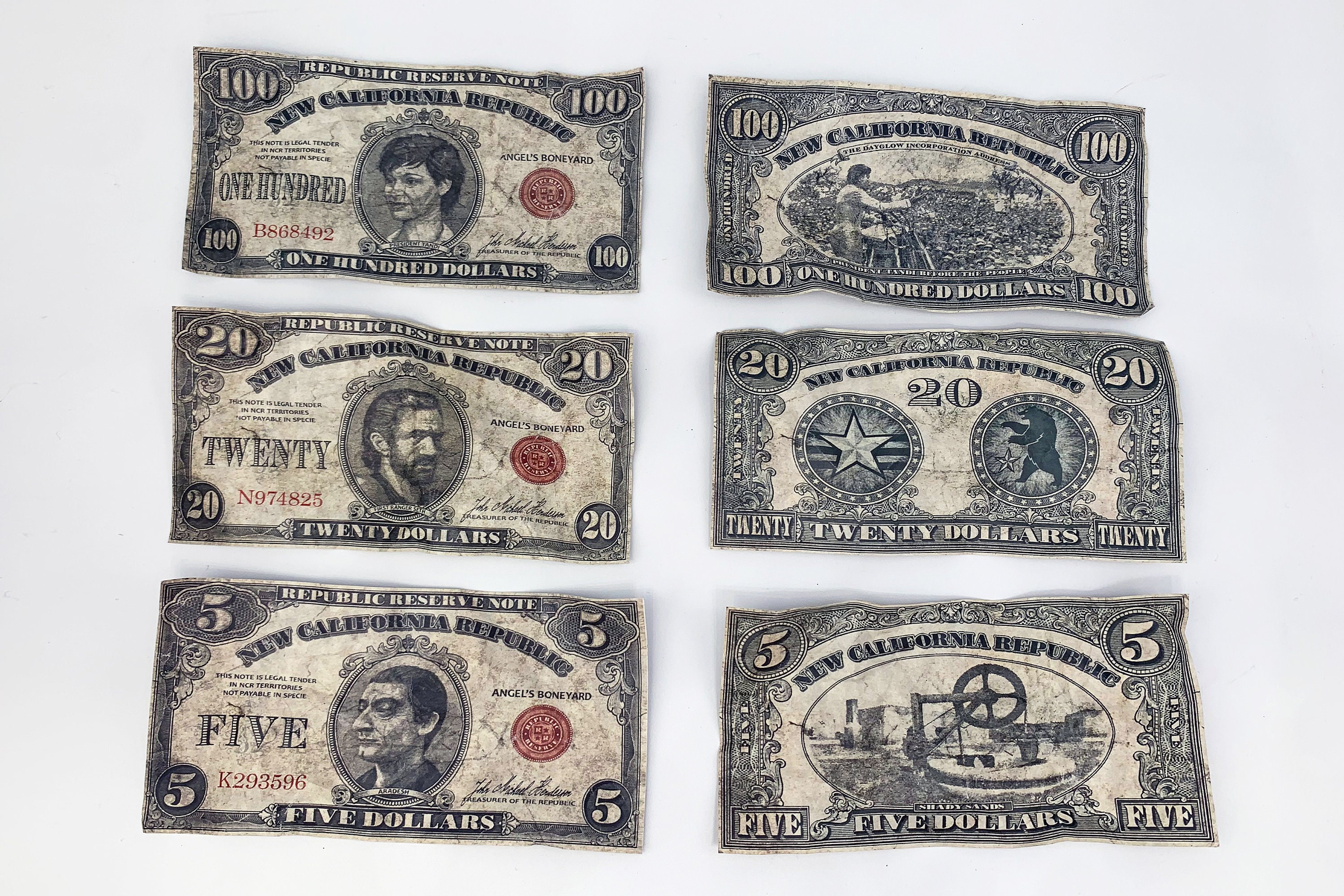 New California Republic NCR Dollars Parchment Paper Money - Etsy UK
