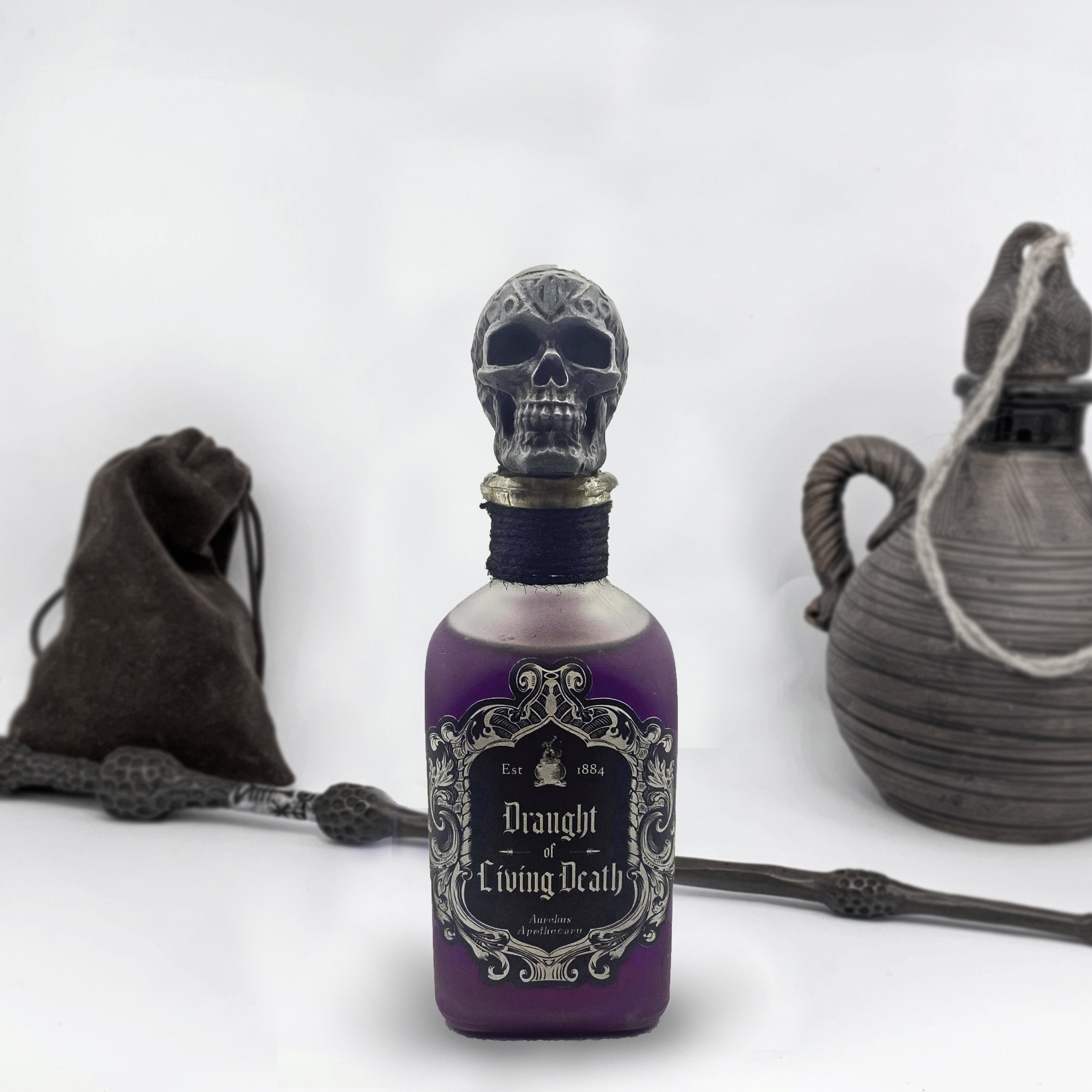 Draught of Living Death Herbology Magic Potion Glass Bottle Etsy