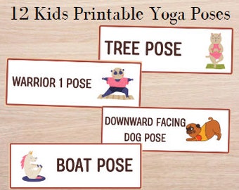 Yoga Poses for Kids-- Body Regulation and Self Awareness, Calm Down Corner, Homeschooling