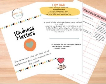 1st-6th Grade Kindness Matters Lesson