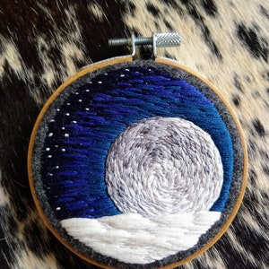 Full Moon Over Snow - Etsy