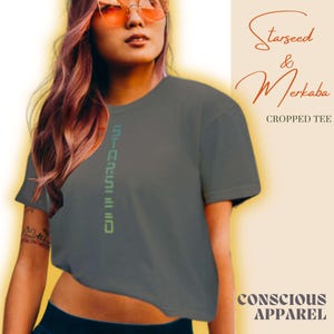 Starseed & Merkaba Boxy Tee, spirituelles T-Shirt, perfekt für Festivals | 5D Geschenk, Metaphysical Wear, kosmisches Shirt