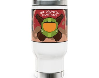 Stainless Steel Travel Mug with Handle, 14oz