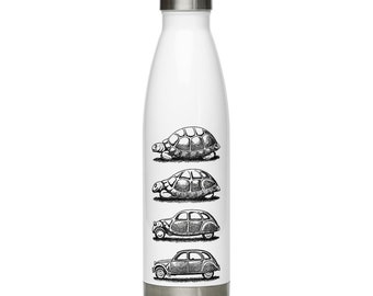 Citroen 2CV Evolution Stainless Steel Water Bottle