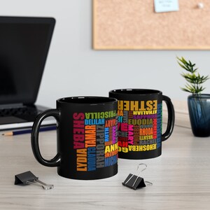 Black Women Of The Bible 11oz Black Mug