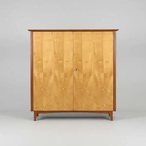 Mid-century chest of drawers, wardrobe, clothes, 1950s vintage bedroom